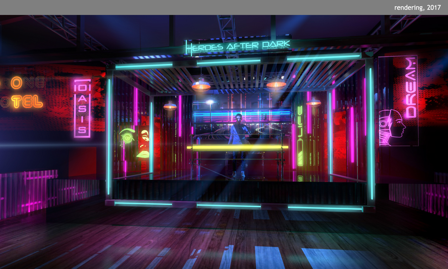 Cyberpunk night club фото 22